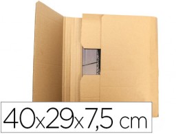 Caja para envío libros Q-Connect cartón 3 mm. 400x290x75 mm.